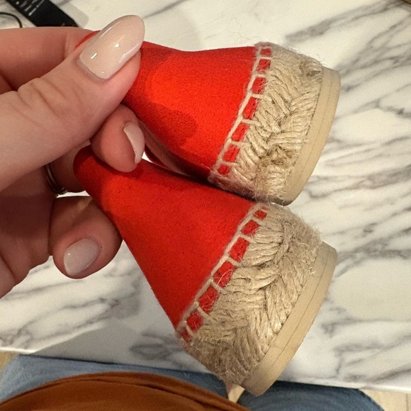 EUC-$500 STELLA MCCARTNEY Logo Bicolor Striped Espadrilles Cap Toe Flats - Picture 12 of 14